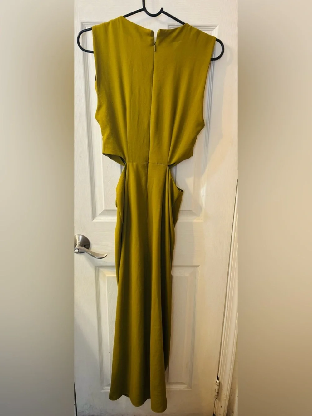 Zara Olive Cutout Maxi Dress with Ring Detail - Picture 7 of 7